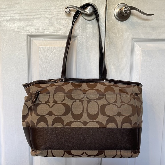 Brown Coach Diaper Bag - Picture 3 of 13